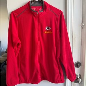 Antigua Red and Gray Women's Jacket Kansas City Chiefs